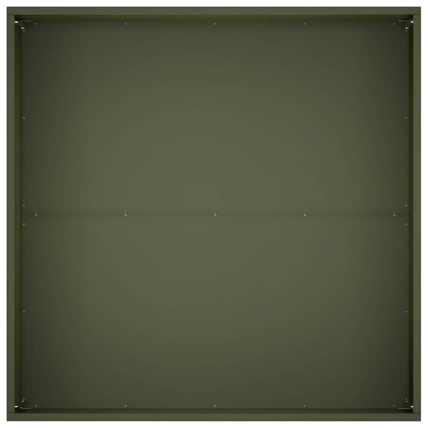 Trädgårdsplanterare 2 st Olivgrön 80 x 80 x 40 cm