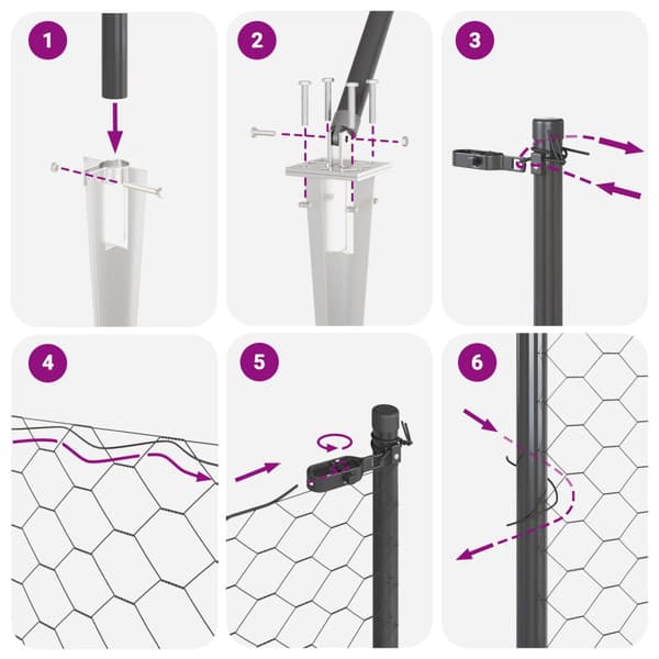 Stängselstolpe Grå