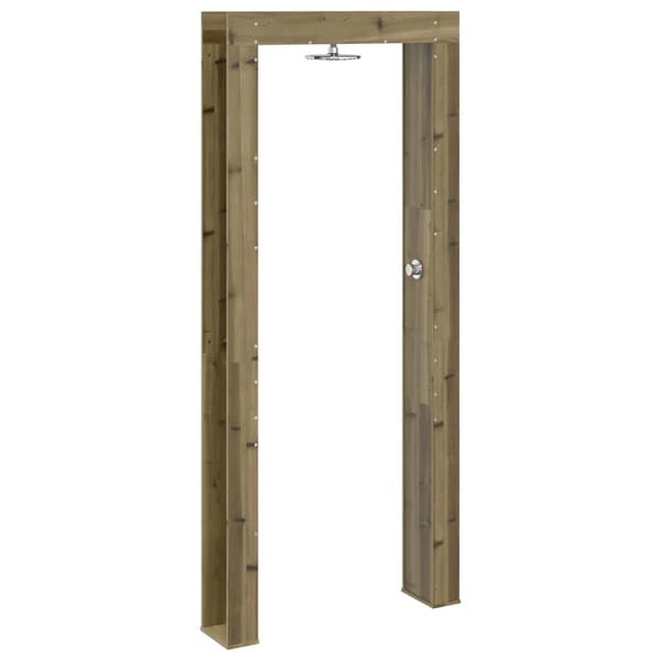 Utomhus Dusch 226 cm Impregnerad furu och rostfritt stål