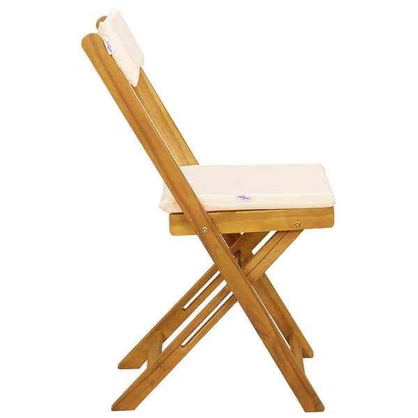 Utemöbler Bistro Stolar 8 pcs Gräddvit 40 x 53 x 80 cm