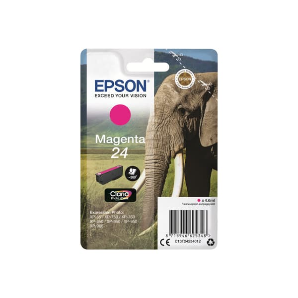 Epson 24 - magenta - original - bläckpatron