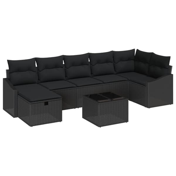 Soffset med kudde med lagring 8 pcs konstrotting