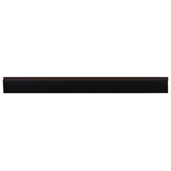 Självhäftande dörrborstlist 12 pcs Brun 100 cm