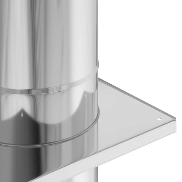 Skorstensextension Silver 25 x 25 x 65 cm Rostfritt stål