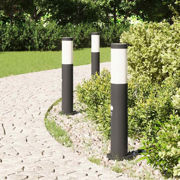 Pollare med sensor 3 st 50 cm rostfritt stål IP44