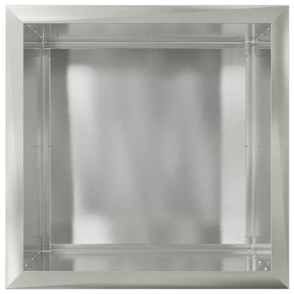 Odlingslåda med LED 2 st Silver 50 x 50 x 48 cm Rostfritt stål