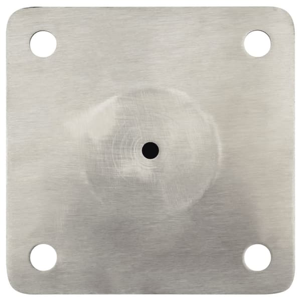 Parasollfot för Ø38/48 mm stolpe silver stål