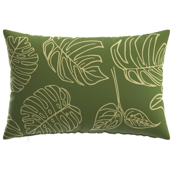 Kuddöverdrag 2 st HEERLEN Bladdesign 50 x 75 cm Polyester