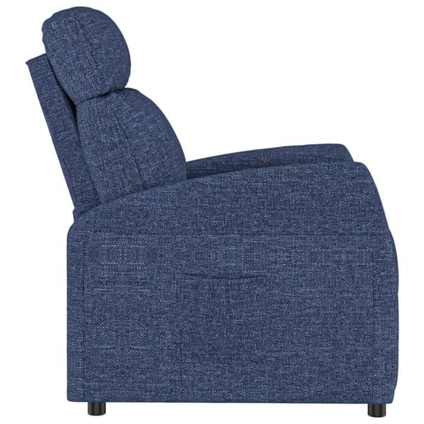 Reclinerfåtölj ljusgrå tyg