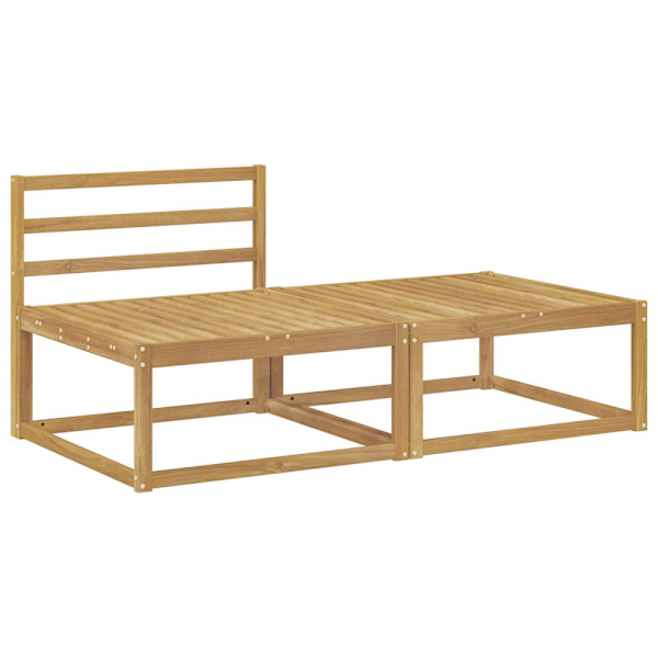 2 Stycke Utomhuspall Polyester Vit