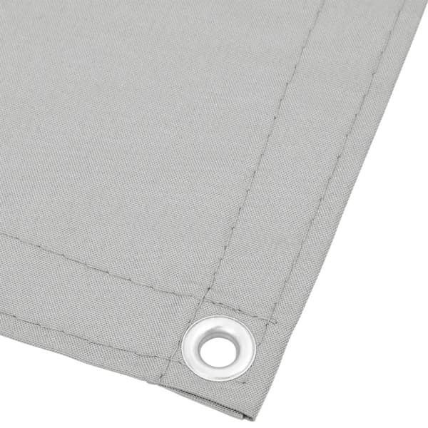 Balkongskärm ljusgrå 75x500 cm 100% polyester oxford