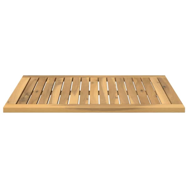 Bordsskiva 68,5 x 49 x 2 cm Rektangulär Massivt Akaciaträ Vit