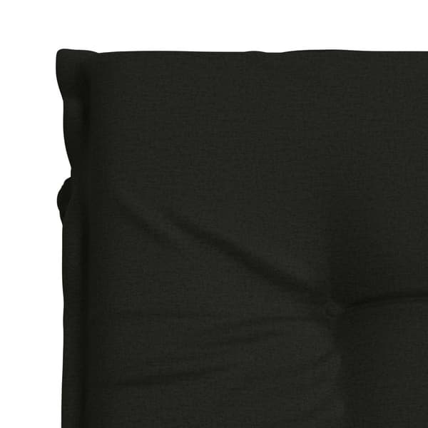 Solstol Kudde GEMERT 100% Polyester Svart 190 x 70 x 9 cm