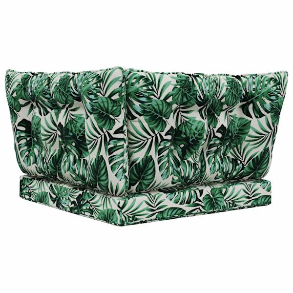 Utomhus Soffa Kudde 3 pcs Bladmönster Polyester