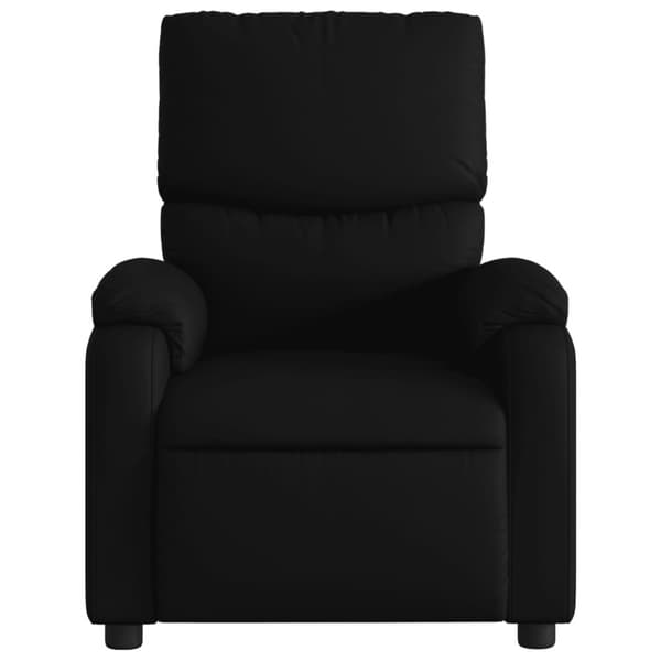 Massagefåtölj svart konstläder