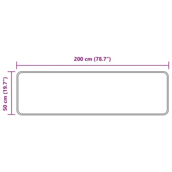 Mattlöpare MARSA Skogsgrön 200 x 50 cm Polyester och PVC