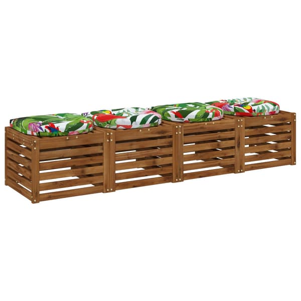 4-delade Sittdynor 4 st 100% Polyester Flerfärgsdesign