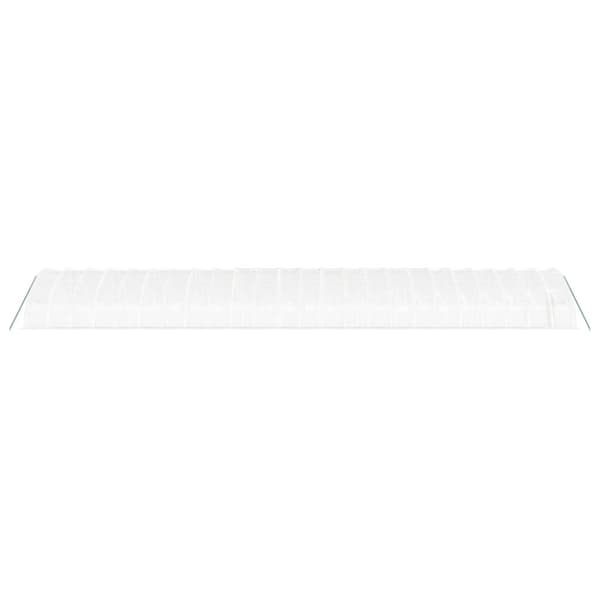 Växthus med stålram vit 144 m² 24x6x2,85 m