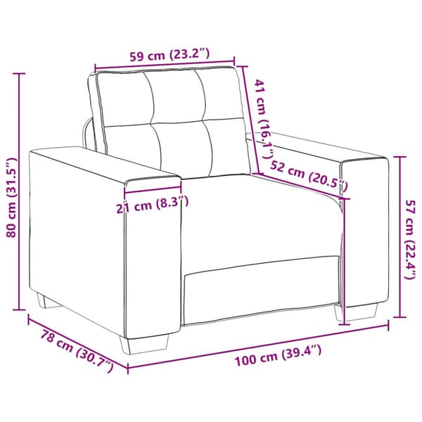 Soffstol gul 100x78x80 cm sammet