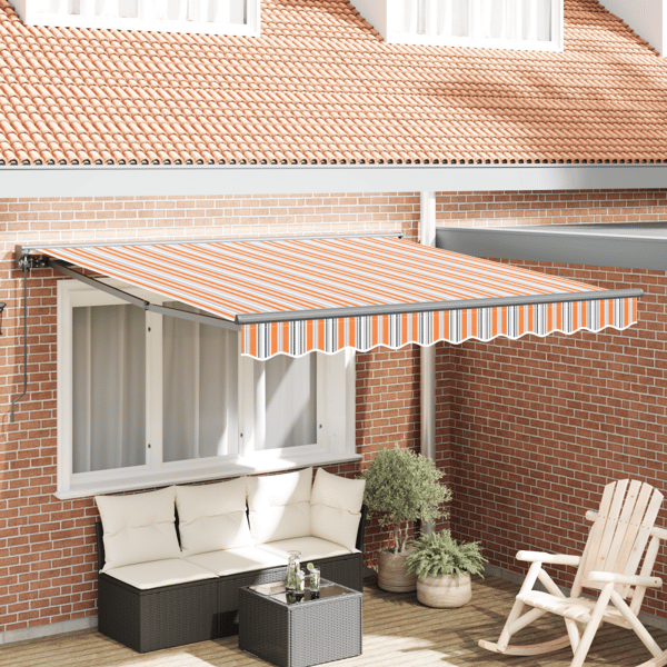 Markisram Blå och Orange 350 x 250 cm