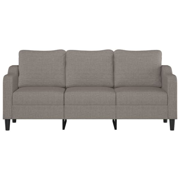 3-sitssoffa taupe 180 cm tyg