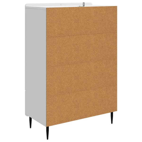 Sideboard Vit högglans 66 x 34,5 x 97 cm Konstruerat trä