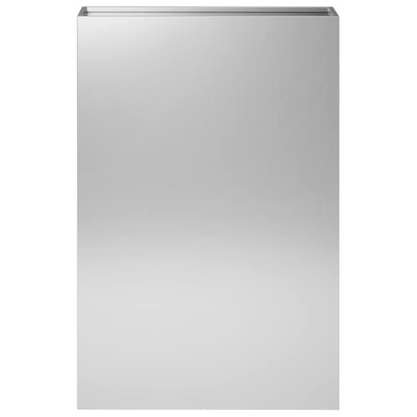 Trädgårdsplanterare 2 st Silver 50 x 20 x 75 cm