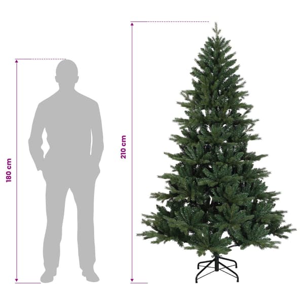 Plast Hingad Julgran 210 cm 300 LED-lampor Varmvit