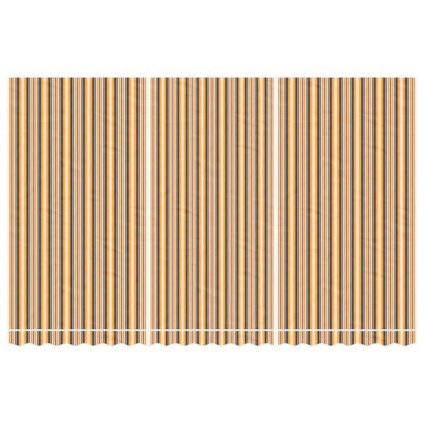 Ersättningstyg för markis orange och svart 480x295 cm polyester