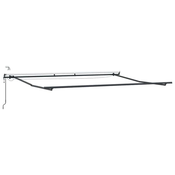 Markis tyg med Vit 400 × 350 cm Polyester