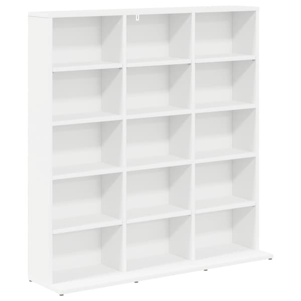 CD Skåp Vit 96 x 23,5 x 97,5 cm Konstruerat trä