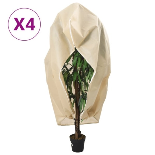 Fiberdukar med blixtlås 4 st 70 g/m² 3,14x2,5 m