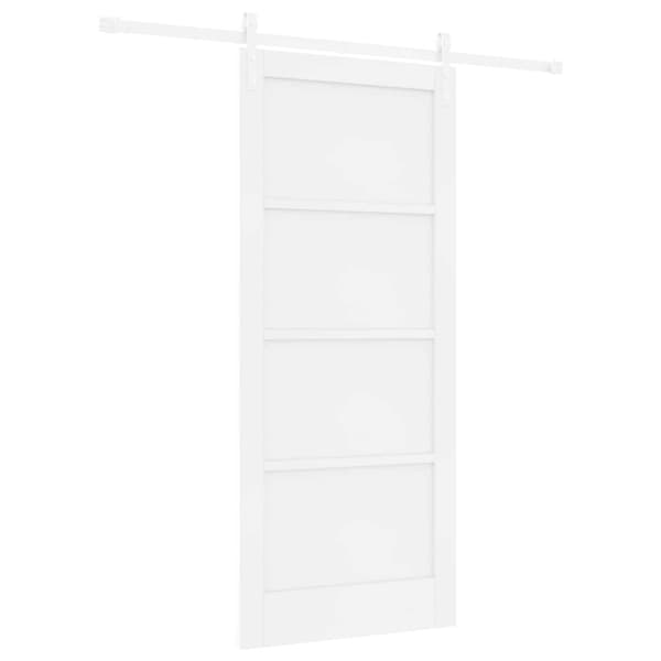 Skjutdörr 86 x 198,5 cm Konstruerat trä Vit