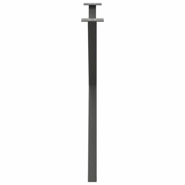 Matbordsben X-formade 2 st antracit 90x(72-73) cm stål