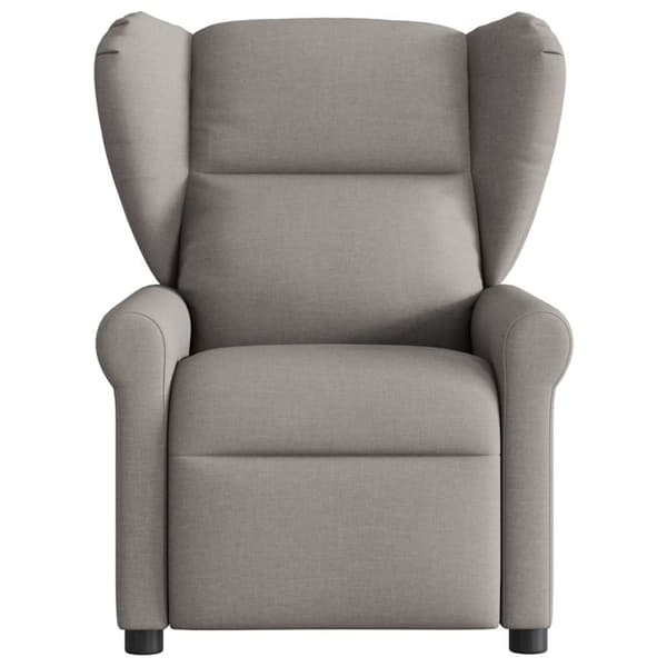 Elektrisk massagefåtölj taupe tyg