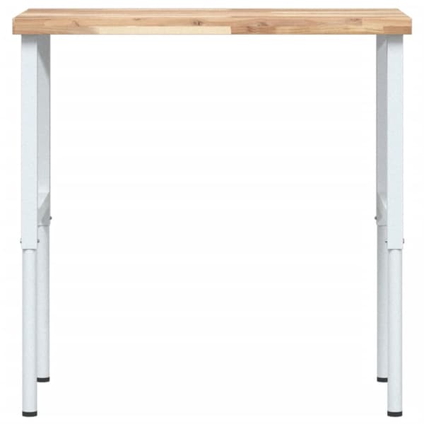 Arbetsbänk 100x60x(73-99,5) cm massiv akacia rektangulär