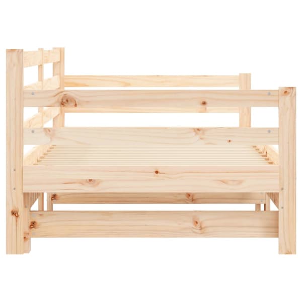 Dagbädd med extrasäng 90x200 cm massiv furu