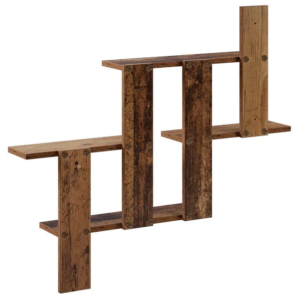 Vägg hylla Gammalt trä 85 x 13,5 x 73,5 cm Konstruerat trä