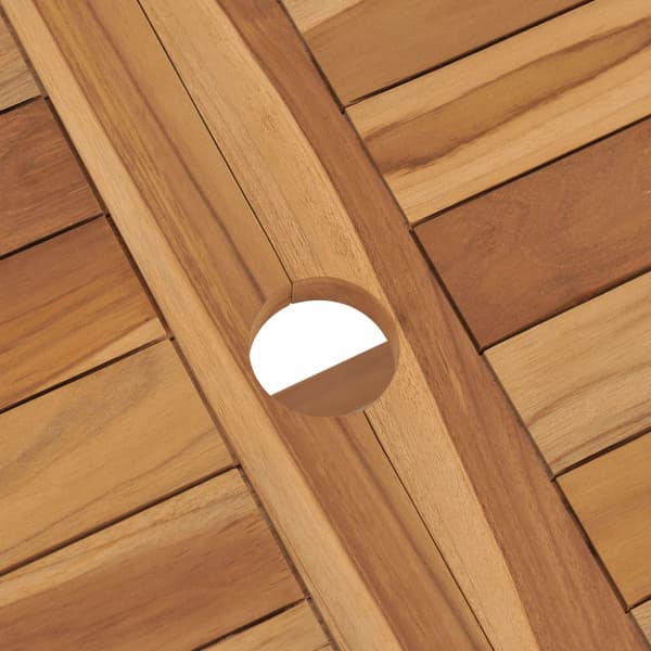 Matgrupp för trädgården 7 delar massiv teak