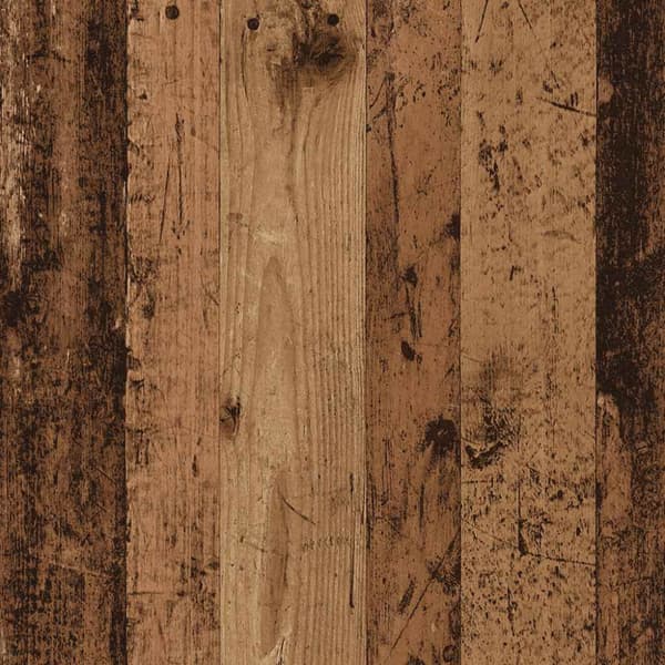 Sängbord 2 st med låda åldrat trä 40x34x50 cm