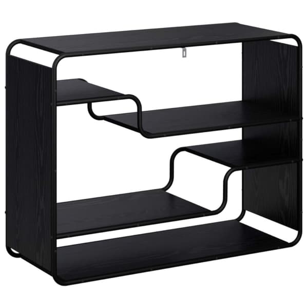 Sideboard Svart ek 98 x 37,5 x 75,5 cm Konstruerat trä
