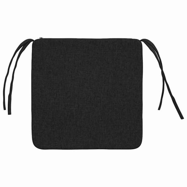 Sittkuddar 4 pcs Svart 40 x 40 x 3 cm tyg