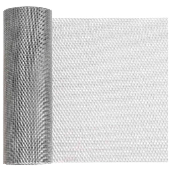 Nätduk 20 x 2000 cm 30 Mesh Rostfritt stål 201 Silver