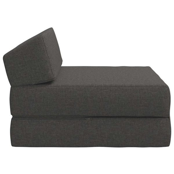 Fällbar Soffbed Mörkgrå 60 x 70 x 41 cm Tyg