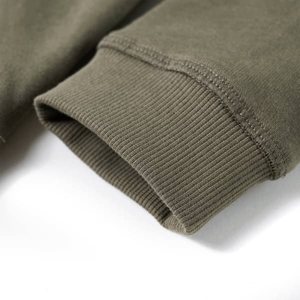 Tröja med huva för barn khaki 116