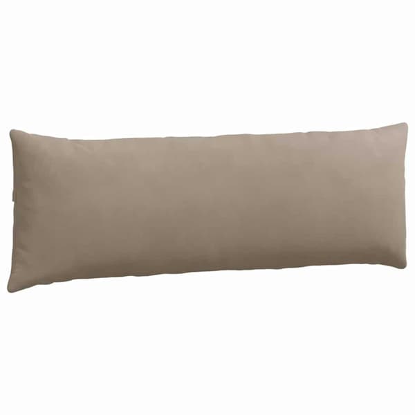 Sofakuddar 2 pcs Taupe 120 x 40 cm tyg