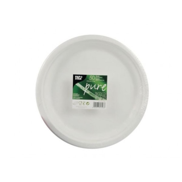 Tallrik PURE Bagasse 26 cm 50/fp