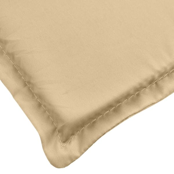 Solsängsdyna melerad beige 200x50x4 cm tyg