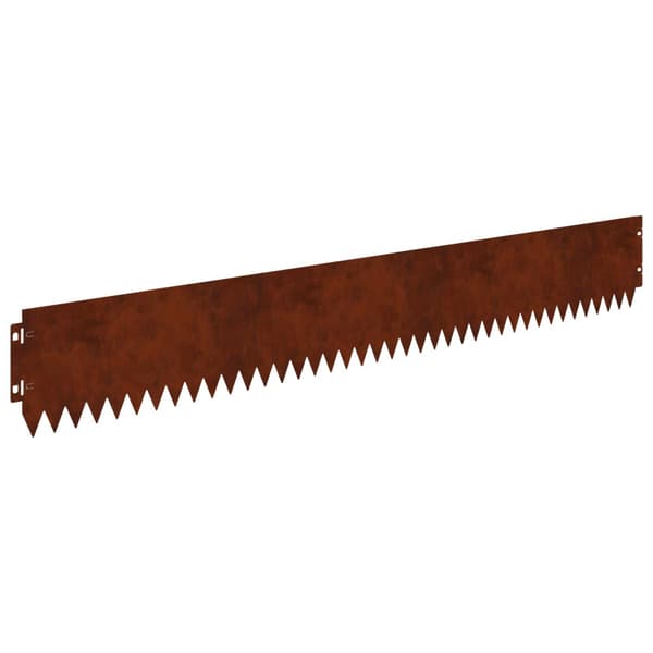 Kant för gräsmatta 30 pcs 103 x 15 cm Stål Rostig