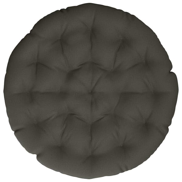 Papasan-kudde VIANEN 100% Polyester Antracit Ø 130 x 12 cm